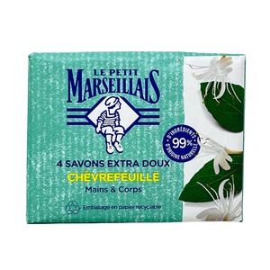 Le Petit Marseillais - Savon Extra Doux Chevrefeuille - Geiblatt 4x 100g