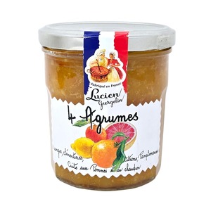 Lucien Georgelin Quatre Agrumes Fruchtaufstrich mit Apfel, 320g - Fruchtiger Genuss