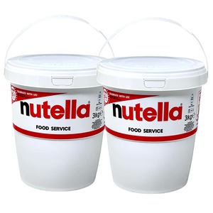 Ferrero Nutella BIG Family 2 x 3 kg - Nuss-Nugat-Creme im Eimerdoppelpack