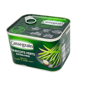 Cassegrain Grne Bohnen extra fein - Haricots Verts extra-fins - Zartheit und Geschmack in jeder Bohnen