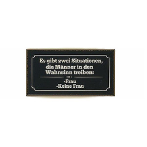 Eisen-Schild Situationen 40x20cm Schwarz - Lustige Dekoration fr Zuhause