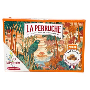 La Perruche Brauner Rohrzuckerw�rfel - Nat�rlich s��en, perfekt f�r Kaffee und Desserts, 1kg Gramm