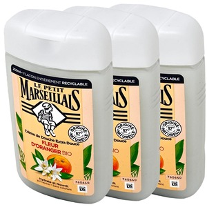 Le Petit Marseillais Duschgel Orangenbl�ten 3x250ml - Erfrischende Pflege