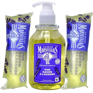 Le Petit Marseillais flssig Seife pur Savon mit Lavendell und 2 x Nachfllpack  aus Frankreich