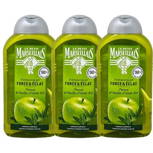 Le Petit Marseillais Shampoo Apfel & Olive, normales Haar, 3x250ml, franzsische Pflege
