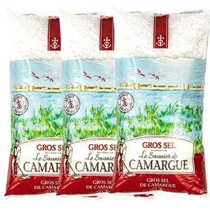 Le Saunier de Camargue Gros Sel - Grobes Meersalz aus Frankreich 3 x 1000g