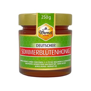 Honig Wernet Traditionsimker im Schwarzwald Deutscher Sommerbltenhonig im 250g Glas