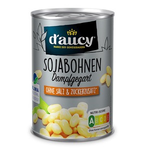 Daucy Sojabohnen - Salz- & zuckerfrei, ohne Konservierungsstoffe, 110g Dose