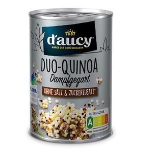 daucy Duo-Quinoa - 100% ohne Salz und Zuckerzusatz, ohne Konservierungsstoffe, klimaneutral, 110 Gramm Dose