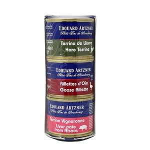 Edouard Artzner: 3 Exquisite Terrinen-Auswahl aus dem Elsass