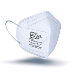 atemious MAX5 Komfort Vlies FFP2 Atemschutzmaske Made in Germany mit ift Rosenheim Zertifikat lose oder einzeln verpackt