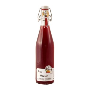 Les Confitures du Climont Erdbeer Sirup aus dem Elsass 0,5 Liter handgefertigt
