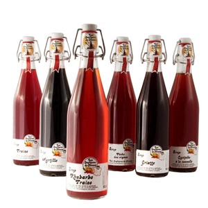 Les Confitures du Climont Sauerkirsch Sirup - Handgefertigt im Elsass, 0,5 Liter