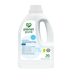 PLANET PURE Universal Waschmittel 30 WI 100 % natrlichen Inhaltsstoffe vegan hautschonend