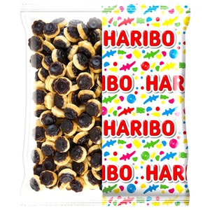 Haribo Flanbolo Ultra leckere kleine Karamell-Flans! Schaumgummi mit Vanille-Karamell Geschmack 1,5KG Beutel