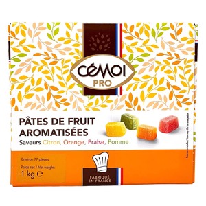 C�moi P�tes de Fruits: Fruchtige Geleefr�chte Apfel, Orange, Erdbeere, Zitrone 1 KG