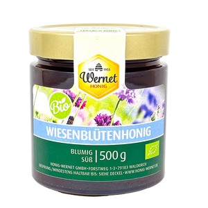 Honig Wernet BIO-Wiesenbltenhonig - Blumig Ser Genuss 500 Gramm
