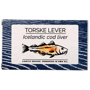 FANGST TORSKELEVER: Isl�ndische Kabeljauleber leicht ger�uchert in eigenem �l