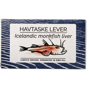 FANGST Havtaske Lever - Ger�ucherte Seeteufelleber aus Island in eigenem �l