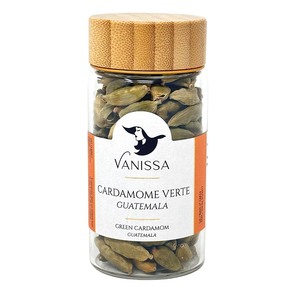 Vanissa Gr�ner Kardamom aus Guatemala - Edle Glasverpackung mit Bambusdeckel