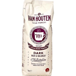 VAN HOUTEN VH1 Kakaopulver 1KG - Reichhaltiger & ausgewogener Instant Kakaodrink Genuss