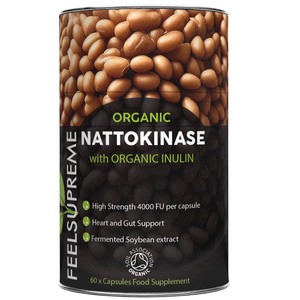 Feel Supreme Nattokinase mit Inulin - Organisch, f�r Verdauung & Wohlbefinden, 60 Kapseln