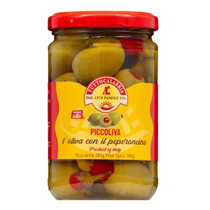 TuttoCalabria Piccoliva - Gefllte Oliven eine Chilischote in jede Olive scharf!