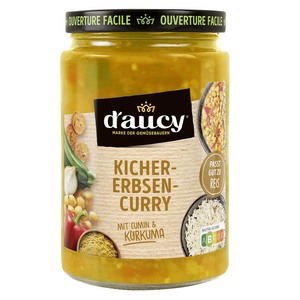 daucy Kichererbsen-Curry: Cremiges Fertiggericht mit Gem�se - 380g