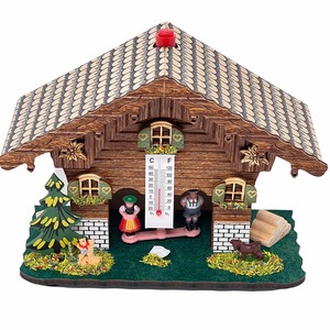 Original Wetterstation Bayern: Holz, Made in Germany, 12 cm, Mit Thermometer