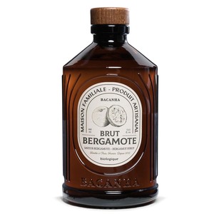 Bacanha Sirop Brut de Bergamote Bio 400ml - Bio-Bergamotte-Sirup mit Bio-Rohrzucker