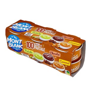 Mont Blanc Cr�me Dessert Set: Dreifacher Genuss in Schoko, Karamell & Pistazie