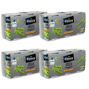 daucy Erbsen: Nat�rliche Frische ohne Salz und Zuckerzusatz 3x110g