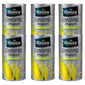 daucy Sonnenmais - 100% ohne Salz und Zuckerzusatz,   6 x 285 g