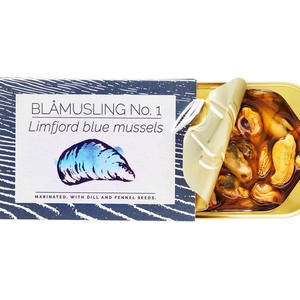 FANGST BL�MUSLING No. 1: Limfjord-Miesmuscheln mit Dill & Fenchel in �l
