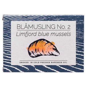 FANGST BL�MUSLING No. 2: Ger�ucherte Limfjord-Miesmuscheln in Raps�l