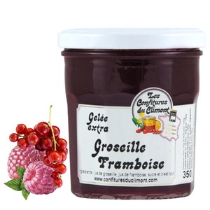 Les Confitures du Climont Johannisbeer-Himbeer Gelee extra 350 Gramm