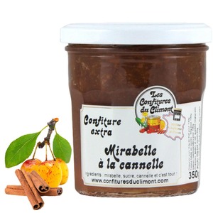 Les Confitures du Climont Mirabellen Konfit�re extra mit Zimt 350g handwerklich