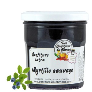 Les Confitures du Climont Wilde Heidelbeere Konfit�re Extra 350g Handwerklich