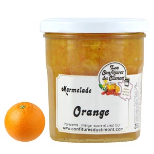 Les Confitures du Climont BIO Orangen Marmelade Extra 350g Handwerklich Hergestellt
