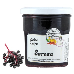 Les Confitures du Climont Holunder Gelee extra 350g Handwerklich hergestellt