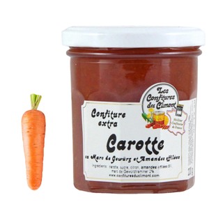 Les Confitures du Climont Karotten Konfit�re Extra mit Gew�rztraminer-Trester 220g