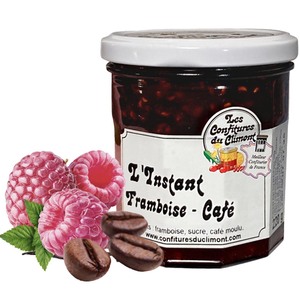 Les Confitures du Climont Himbeere-Caf� du Brasil Brotaufstrich 220g