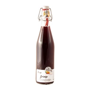 Les Confitures du Climont Sauerkirsch Sirup - Handgefertigt im Elsass, 0,5 Liter