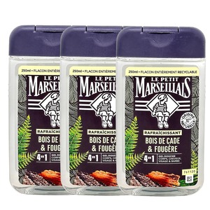 Le Petit Marseillais Duschgel Wacholder & Farn 3x250 ml - Frische aus der Natur