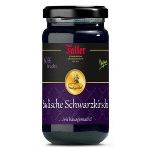 Faller Badische Schwarzkirsch-Konfit�re Extra - 60 % Frucht - 330 g