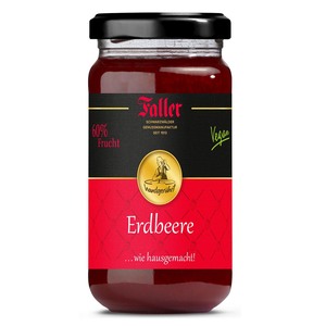 Faller Erdbeer-Konfit�re Extra aus dem Schwarzwald - 60 % Frucht - 330 g