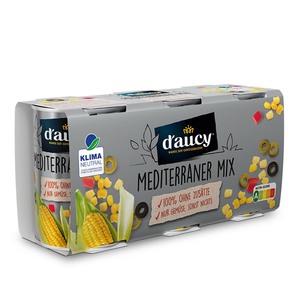 daucy Mediterraner Mix - 100% ohne Salz und Zuckerzusatz,   3 x 110 Gr.