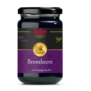 Faller Brombeer-Konfit�re extra: Hausgemachter Genuss, 60% Frucht, 330g