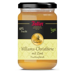 Faller Williams-Christbirne mit Zimt: Schwarzw�lder Fruchtaufstrich, 60% Frucht, 330g