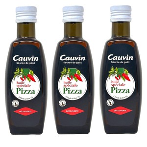 Cauvin Chili-�l f�r Pizza, Pasta und zum Grillen - Huile Piment�e 3x250ml Frankreich